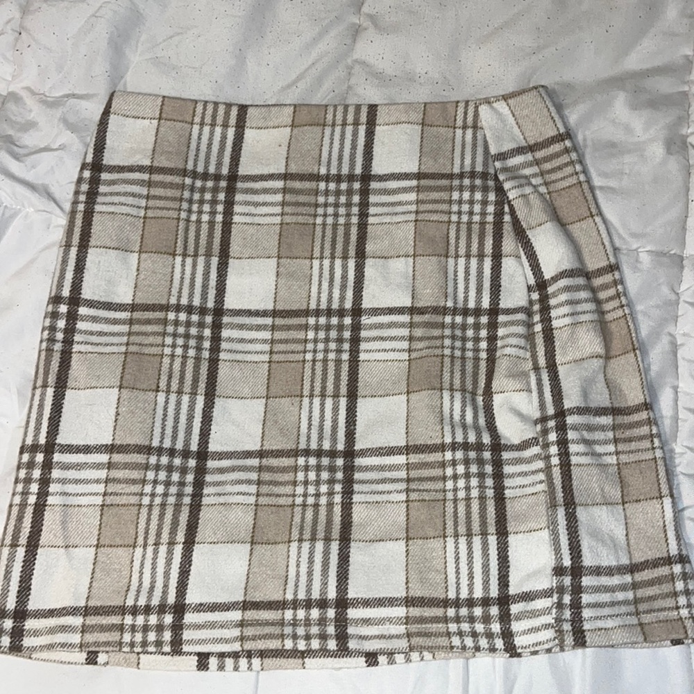 Shein mini plaid skirt